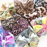 Load image into Gallery viewer, Baby Girl Leopard Bow Headband Wholesale 99625057
