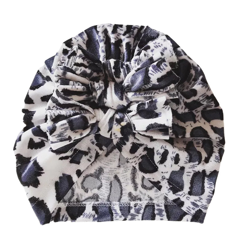 Baby Girl Leopard Turban Hat Wholesale 81265003