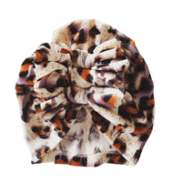Load image into Gallery viewer, Baby Girl Leopard Turban Hat Wholesale 81265003
