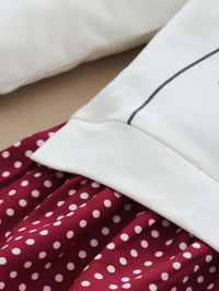 Load image into Gallery viewer, Baby Girl Polka Dots Rabbit Hooded Swearshirt Dress Wholesale 20164396
