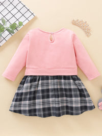 Load image into Gallery viewer, Baby Girls Checked Animals Print Dresses Wholesale 60626629
