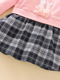 Load image into Gallery viewer, Baby Girls Checked Animals Print Dresses Wholesale 60626629
