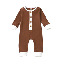 Load image into Gallery viewer, Baby Girl Rib Colorblocking Jumpsuit Wholesale 17904784
