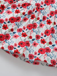 Load image into Gallery viewer, Baby Girl Rose Printed Dress Wholesale 99626887
