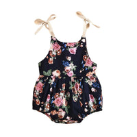 Load image into Gallery viewer, Baby Girl Self Tie Cami Bodysuit With Floral Pattern Wholesale 93132649
