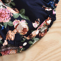 Load image into Gallery viewer, Baby Girl Self Tie Cami Bodysuit With Floral Pattern Wholesale 93132649
