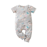 Load image into Gallery viewer, Baby Girl Sika Deer Printed Jumpsuit Wholesale 05212781
