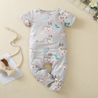Load image into Gallery viewer, Baby Girl Sika Deer Printed Jumpsuit Wholesale 05212781
