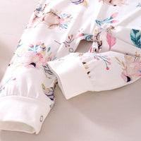 Load image into Gallery viewer, Baby Girl Sika Deer Printed Jumpsuit Wholesale 05212781
