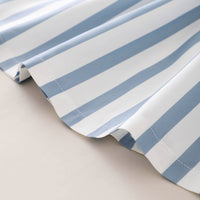 Load image into Gallery viewer, Baby Girl Stripe Bowknot Ruffle Trim Dress Wholesale 92462782
