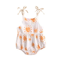 Load image into Gallery viewer, Baby Girl Sun Or Flower Print Cami Onesie Wholesale 10432660

