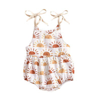 Load image into Gallery viewer, Baby Girl Sun Or Flower Print Cami Onesie Wholesale 10432660
