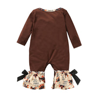 Load image into Gallery viewer, Baby Girl Thanksgiving Turkey Flared Jumpsuit Wholesale 11637201

