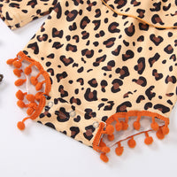 Load image into Gallery viewer, Baby Girl Tie Dye Pom Pom Ruffle Collar Long Sleeve Bodysuit Wholesale 69804606
