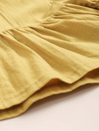 Load image into Gallery viewer, Baby Girl Turn Down Collar Yellow Dress Wholesale 03326891
