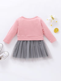 Load image into Gallery viewer, Baby Girls Star Unicorn Print Dresses Wholesale 23676633
