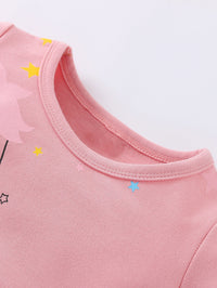 Load image into Gallery viewer, Baby Girls Star Unicorn Print Dresses Wholesale 23676633
