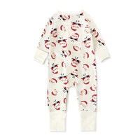Load image into Gallery viewer, Baby Girl Xmas Santa Printed Jumpsuit Wholesale 10575000
