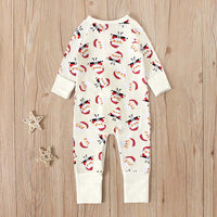 Load image into Gallery viewer, Baby Girl Xmas Santa Printed Jumpsuit Wholesale 10575000
