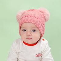 Load image into Gallery viewer, Baby Pom Pom Hat &amp; Scarf &amp; Gloves Knitted Set  Wholesale 66023648
