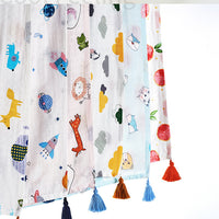 Load image into Gallery viewer, Baby Printed Tassel Bamboo Cotton Baby Blanket Wholesale 13494661
