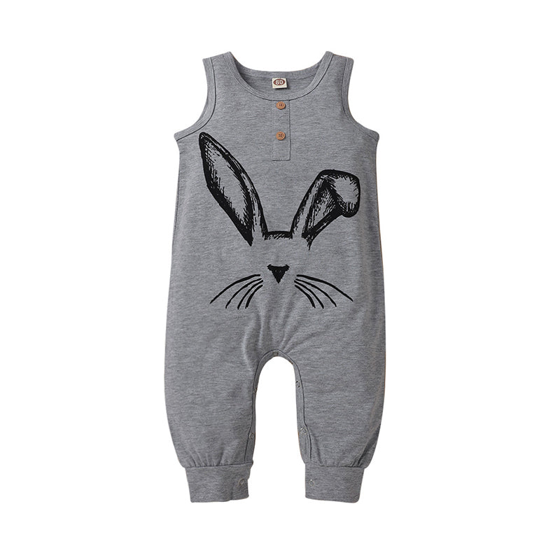 Baby Rabbit Tank Jumpsuit In Gray Wholesale 61374864