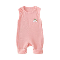 Load image into Gallery viewer, Baby Rainbow Detail Ribbed Tank Jumpsuit Wholesale 90482364

