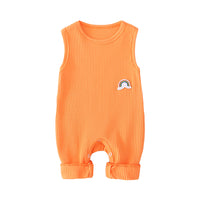 Load image into Gallery viewer, Baby Rainbow Detail Ribbed Tank Jumpsuit Wholesale 90482364

