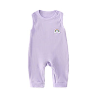 Load image into Gallery viewer, Baby Rainbow Detail Ribbed Tank Jumpsuit Wholesale 90482364
