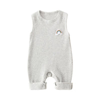 Load image into Gallery viewer, Baby Rainbow Detail Ribbed Tank Jumpsuit Wholesale 90482364
