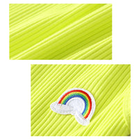 Load image into Gallery viewer, Baby Rainbow Detail Ribbed Tank Jumpsuit Wholesale 90482364
