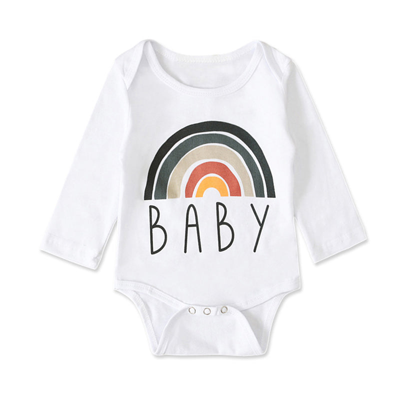 Baby Rainbow Long Sleeve Bodysuit Wholesale 63072459