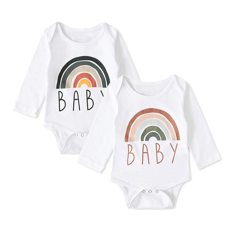 Baby Rainbow Long Sleeve Bodysuit Wholesale 63072459