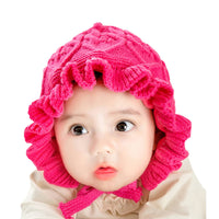 Load image into Gallery viewer, Baby Ruffle Knit Hat Wholesale 07905751
