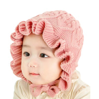 Load image into Gallery viewer, Baby Ruffle Knit Hat Wholesale 07905751
