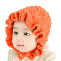Load image into Gallery viewer, Baby Ruffle Knit Hat Wholesale 07905751
