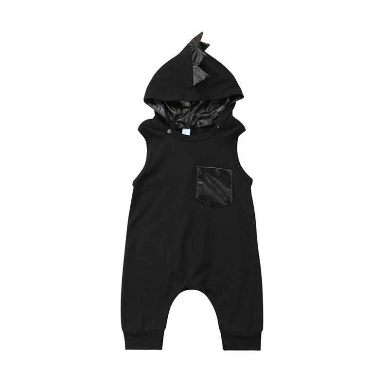 Baby Toddler Boy Dinosaur Style Hooded Tank Jumpsuit Wholesale 29121999