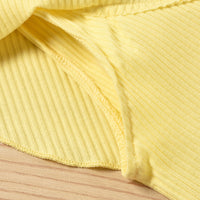 Load image into Gallery viewer, Baby Toddler Girl Solid Color Outfit One Shoulder Ribbed Top And Shorts Wholesale 80222450
