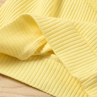 Load image into Gallery viewer, Baby Toddler Girl Solid Color Outfit One Shoulder Ribbed Top And Shorts Wholesale 80222450
