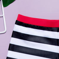 Load image into Gallery viewer, Boy Whale Print Stripe Swimming Trunks Wholesale 94312472
