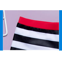 Load image into Gallery viewer, Boy Whale Print Stripe Swimming Trunks Wholesale 94312472
