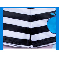 Load image into Gallery viewer, Boy Whale Print Stripe Swimming Trunks Wholesale 94312472
