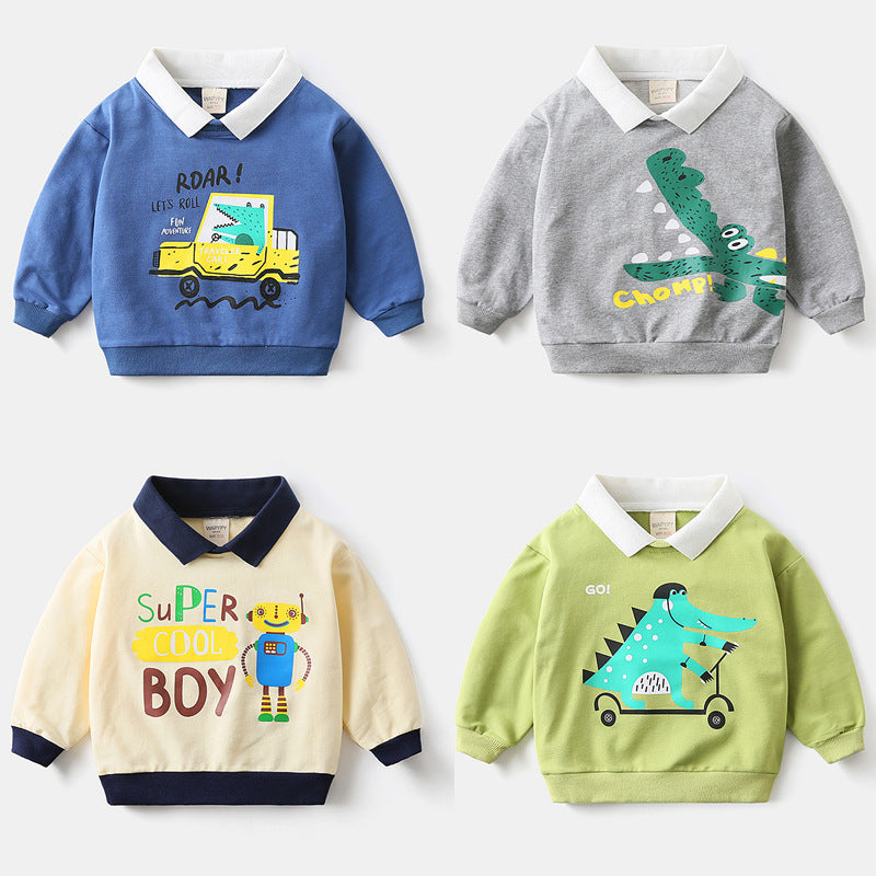 Boys Long Sleeve Cartoon Sweatshirt Wholesale 05703165