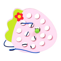 Load image into Gallery viewer, Bug Eat Fruit Threading Early Educational Wooden Toy Wholesale 76952775
