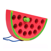 Load image into Gallery viewer, Bug Eat Fruit Threading Early Educational Wooden Toy Wholesale 76952775
