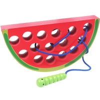Load image into Gallery viewer, Bug Eat Fruit Threading Early Educational Wooden Toy Wholesale 76952775
