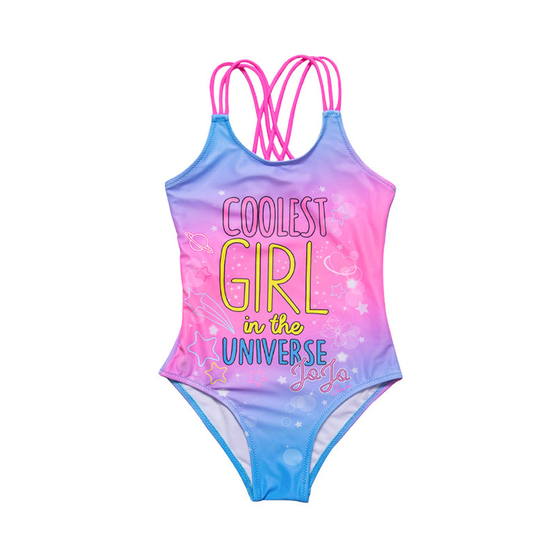 Coolest Girl In The Universe One Piece Gradient Swimwear Wholesale 18402476