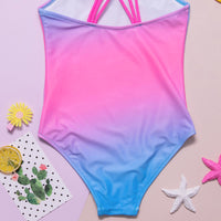 Load image into Gallery viewer, Coolest Girl In The Universe One Piece Gradient Swimwear Wholesale 18402476
