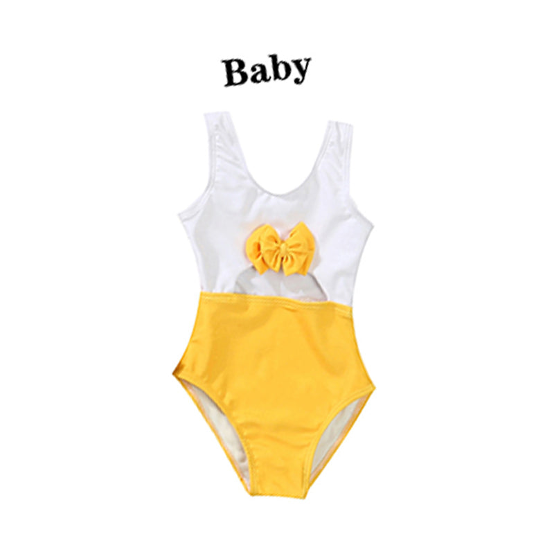 Family Matching Bathing Suit Dad Boy Stripe Shorts Momy Daughter One Piece Swimsuits Wholesale 41244623