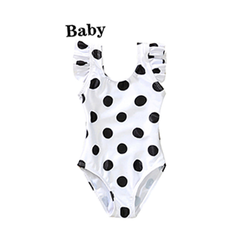 Family Matching Polka Dots Swimsuits Wholesale 74754611